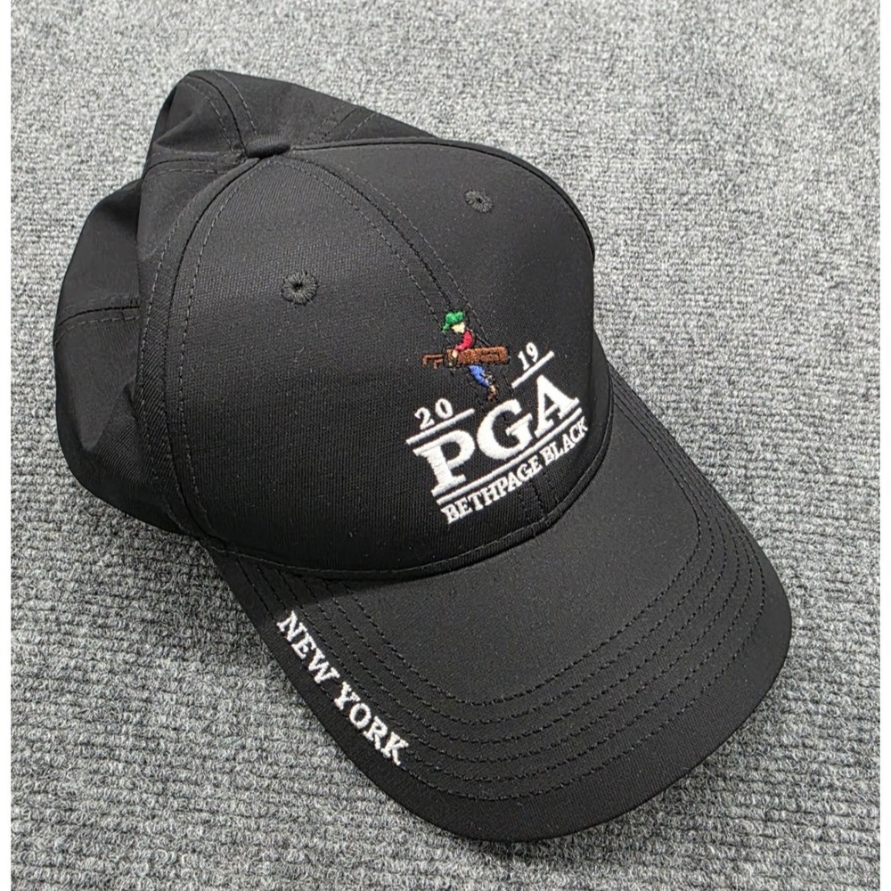 2019 - 101st Bethpage Black PGA Limited Edition Black Golf Hat Adjustable